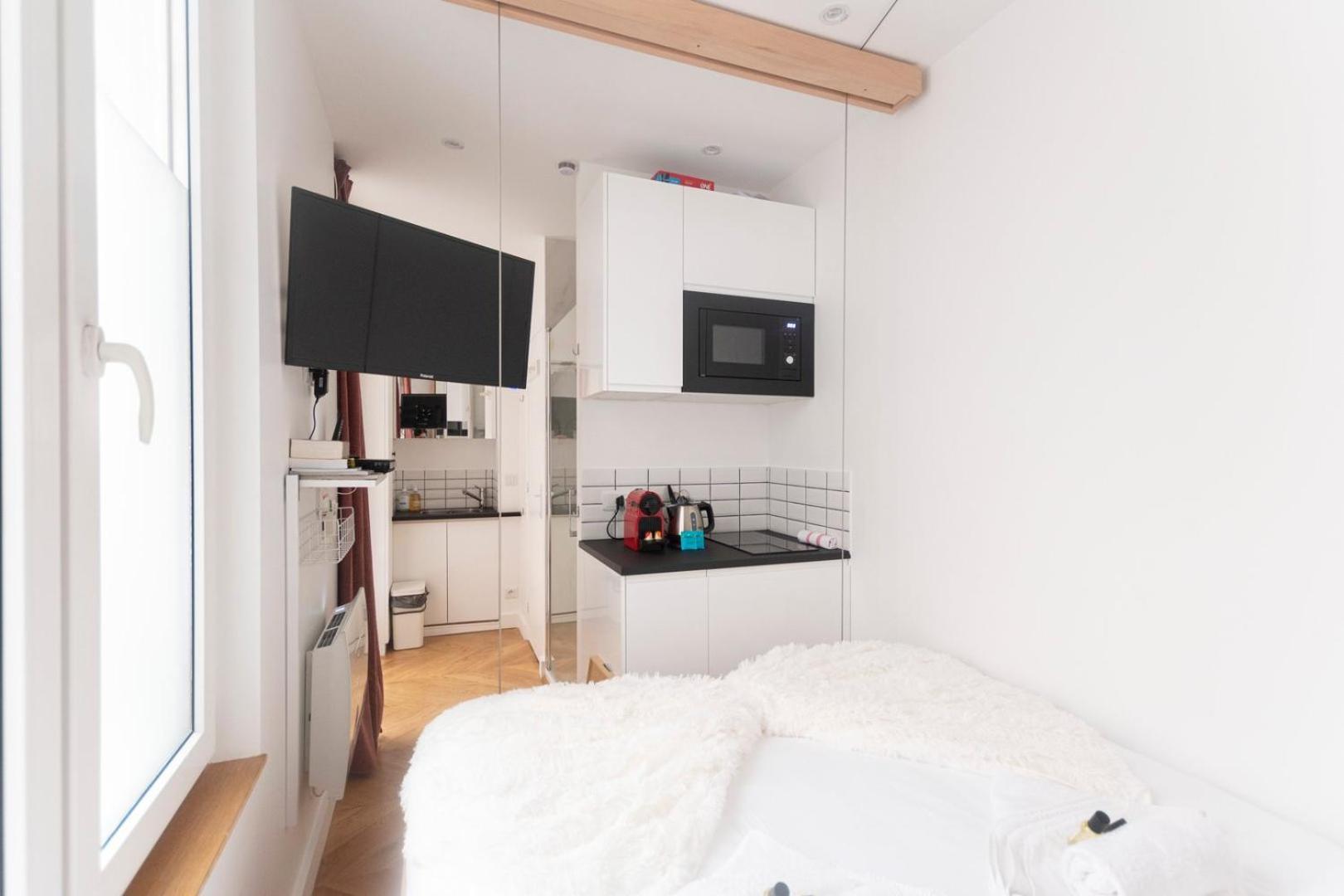Super Central Mini Studio - 2 Pax, Murphy Bed Paryż Zewnętrze zdjęcie